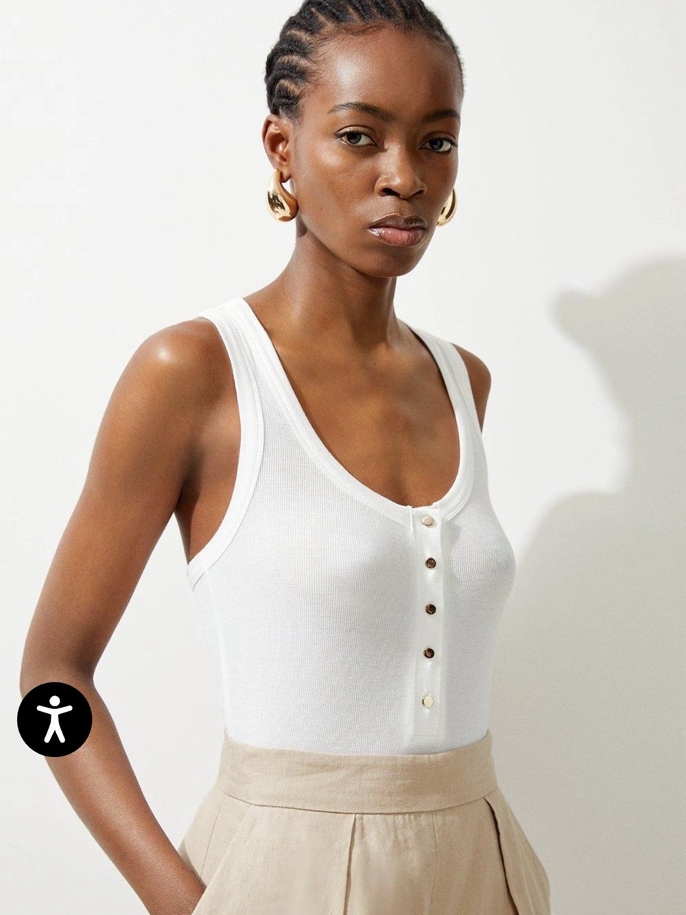 Karen Millen rib jersey bodysuit - Picture 2 of 6